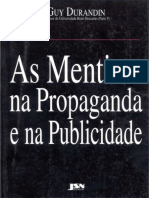 As Mentiras Na Propaganda e Na Publicidade - Guy Durandin