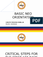 NEO Basic Orientation