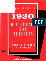 1930 - O Silêncio Dos Vencidos - Edgar de Decca