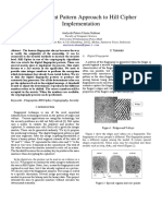 A Fingerprint Pattern Approach to Hill Cipher Implementation