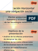 Demarcación horizontal una obligacion social