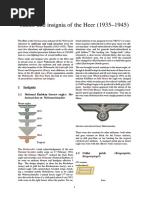 Ranks and Insignia of The Heer (1935-1945)