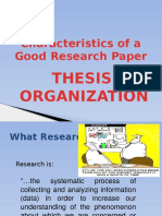 Characteristics of Research