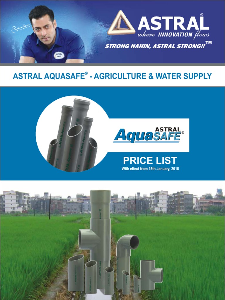 Astral Pvc Pipes Price List Manufactured Goods Materials