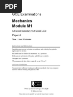 A Edexcel Mechanics-1 6677 Solomen Papers