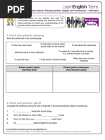 Gs Present Perfect Simple and Continuous - Exercises 0