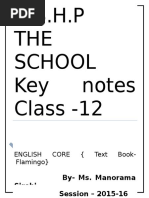 12 English Core Notes Flamingo