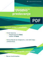 I - Predavanje Multimedija 