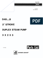 Duplex Steam Pump Parts List