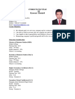 CV of Kaosar Hamid