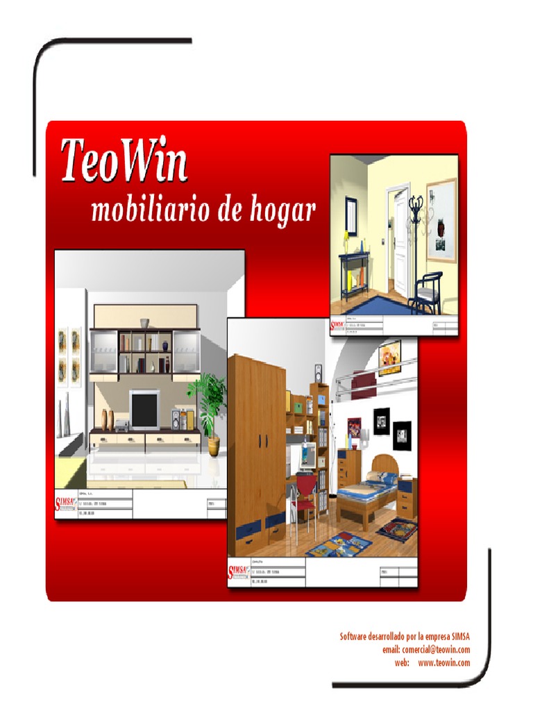 TeoWin: Software de Diseño Mobiliario | PDF | Diseño | Mueble
