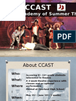 Ccast: Cherry Creek Academy of Summer Theatre