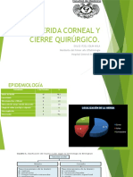 Herida Corneal y Cierre Quirúrgico