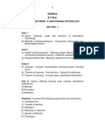 S.Y.B.a.education Paper - II - Educational Psychology (Eng)