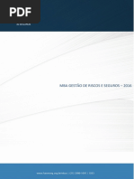 MBA Gestão Riscos e Seguros