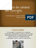 Control de Calidad Del Concreto