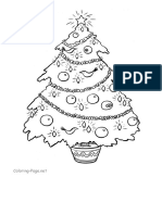 Christmas Coloring Pages - Christmas Tree PDF
