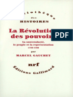 Marcel Gauchet, La Révolution Des Pouvoirs.
