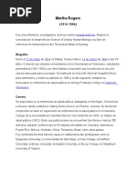 Teoría de Martha Rogers en Enfermería | PDF | Enfermería | Universo