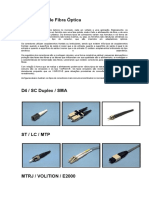 Tipos de Conetores de Fibra Óptica