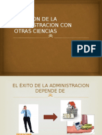 Relacion de La Administracion Con Otras Ciencias