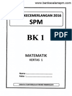 Kertas 1 Pep BK1 SPM Terengganu 2016 - Soalan