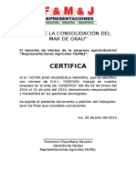 Certificado FMJ