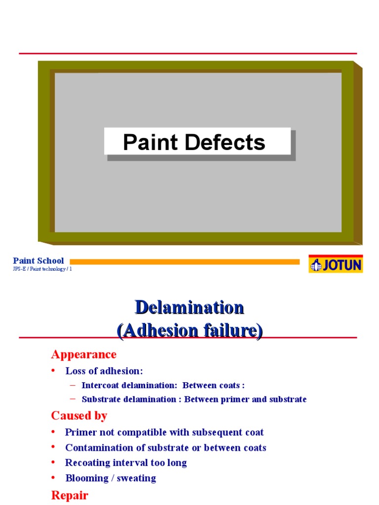 Common Paint Defects and Solutions | PDF | Paint | Industrial Processes