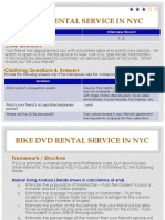 BIKE DVD RENTAL SERVICE IN NYC