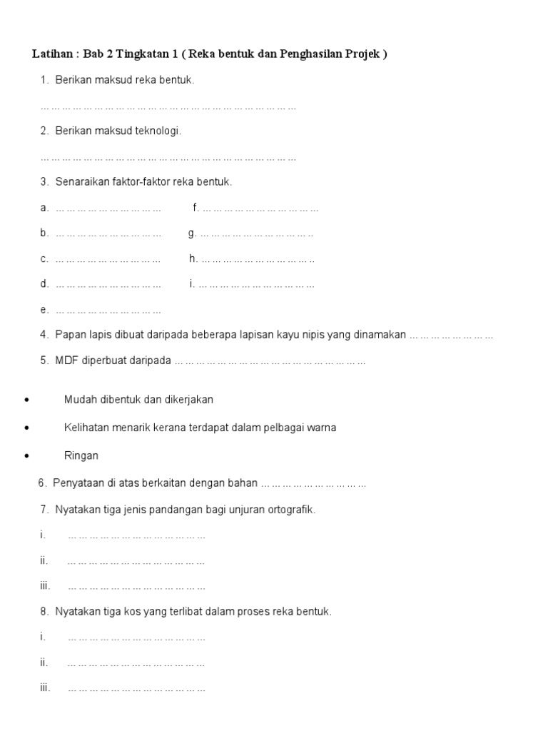 Latihan BAB 2 RBT T 1 | PDF