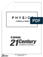 Physics Formula Booklet