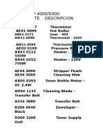 RICOH MP 4000/5000 Parts Guide