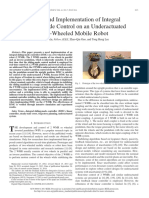 Design and Implementation of Integral Sliding-Mode Control On An Underactuated Two-Wheeled Mobile Robot
