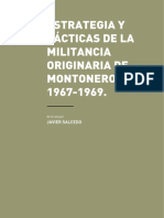 "Estrategia y Tacticas de La Militancia Originaria de Montoneros" Javier Salcedo