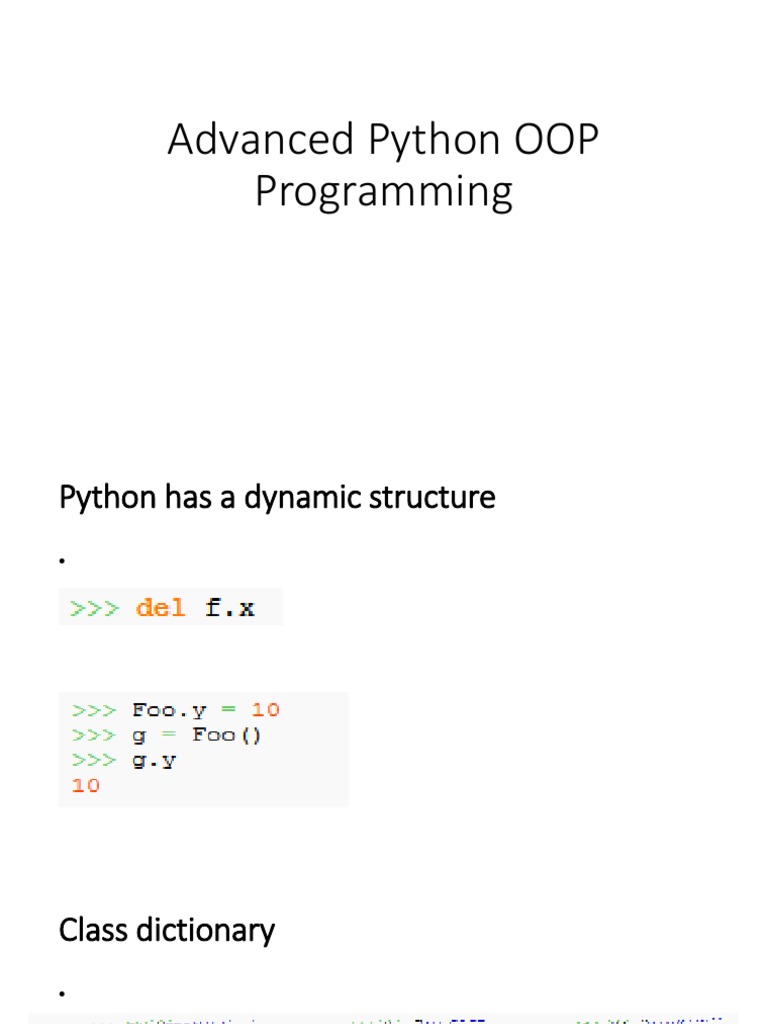 Advanced Python OOP Programming: Iust 92 Mohammad Reza Barazesh | PDF ...