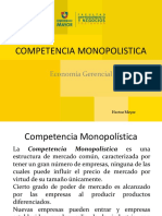 Competecia Monopolística, Economía Gerencial PDF