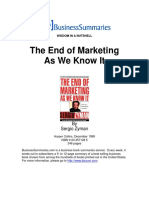 Book Summary The End of Marketing As We Know It
