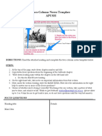 Two-Column Notes Instructions