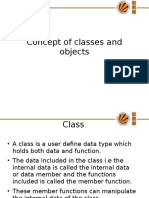 Concept of Classes and Objects