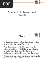 Concept of Classes and Objects