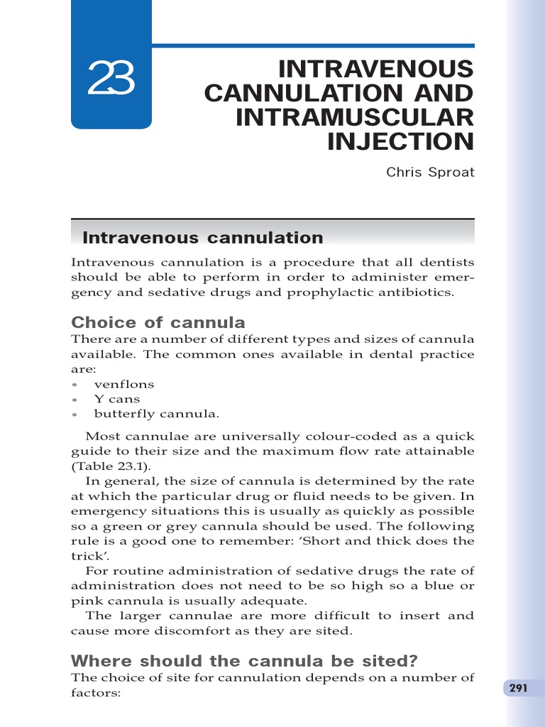 Intramuscular Injection Pdf | Intramuscular (IM) Injections – EFNFA