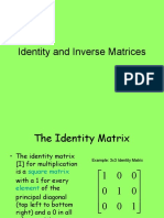 Identity and Inverse Matrices