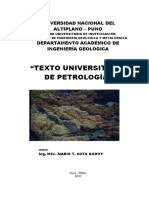 PETROLOGIA TEXTO Autor. ING MARIO SOTO GODOY PDF