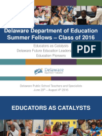 DDOE Summer Fellows 2016