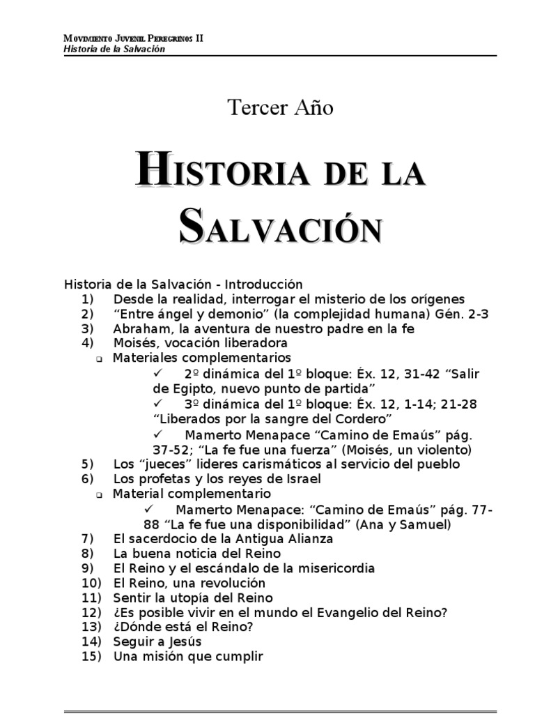 Historia de la Salvación Moisés Abrahán
