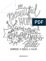 Beautiful Word Bible Coloring Pages