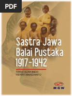 Download SASTRA JAWA BALAI PUSTAKA 1917--1942 by Tirto Suwondo SN317943325 doc pdf