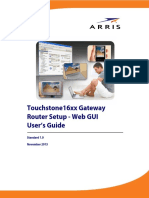 Touchstone 16xx Router Setup Web GUI UG