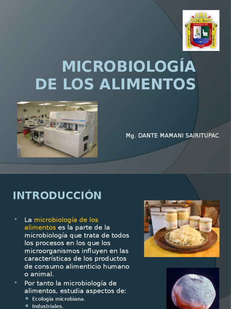 Microbiologia de Los Alimentos | PDF | Alimentos | Microorganismo