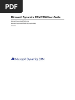 Microsoft Dynamics CRM 2016 User Guide